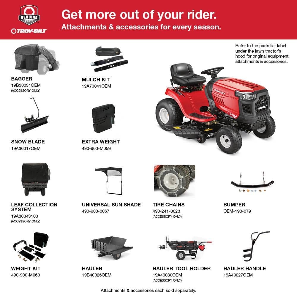 Bronco 42 in. 547CC Engine Automatic Drive Gas Riding Lawn Mower